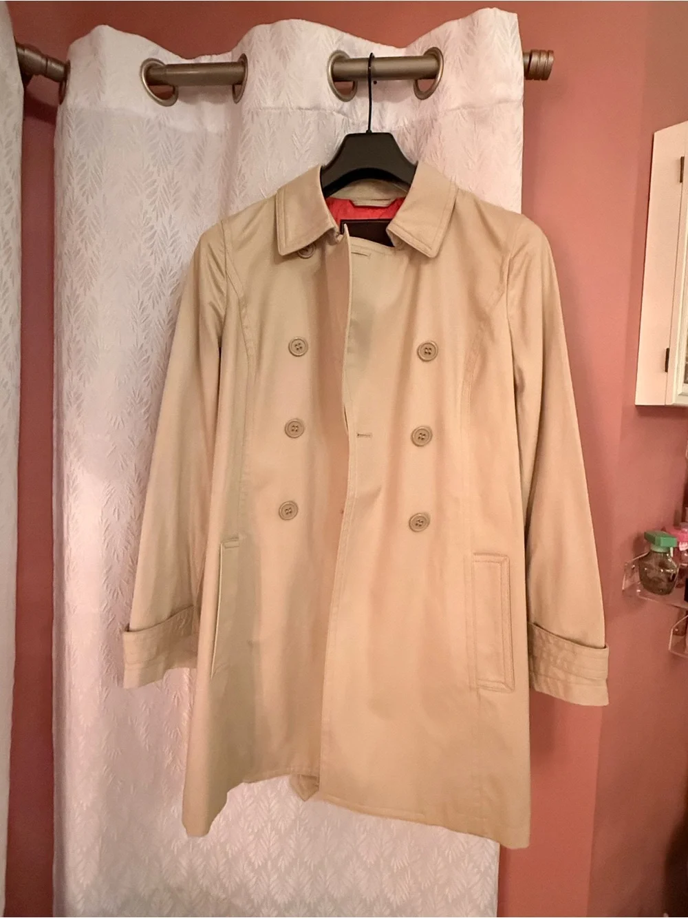 Vintage Coach Khaki Trench Coat with Belt